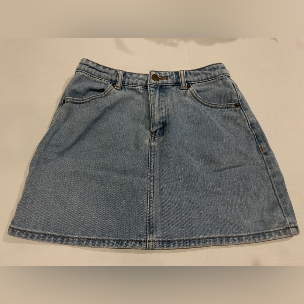 Forever 21 Denim Mini Skirt Light Wash Blue Size Small